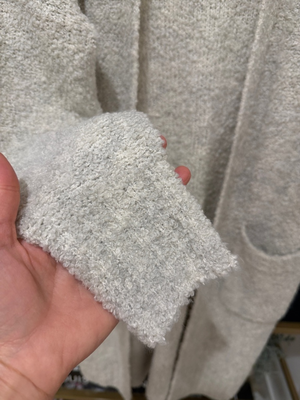 Cozy grey boulce cardigan - Picture 7 of 11
